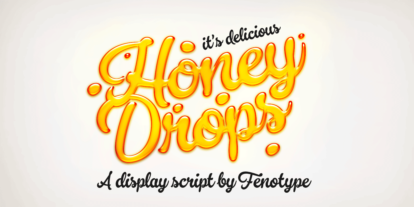 Honey Drops Drops Caps 2 Font preview